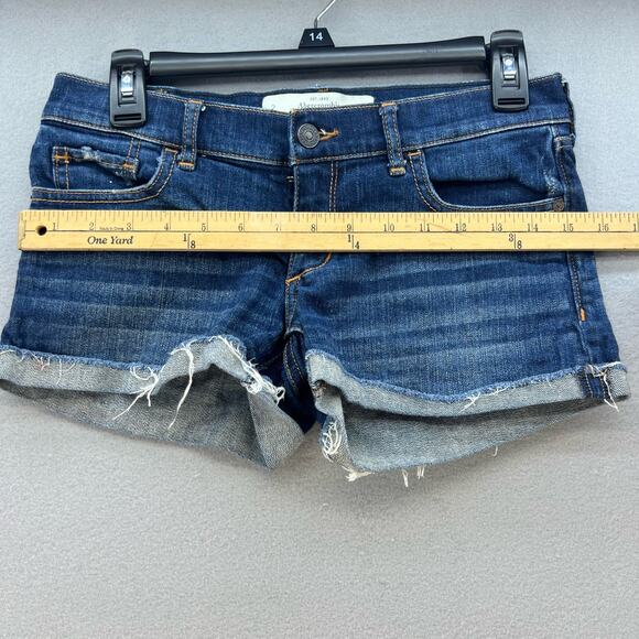 Abercrombie & Fitch Women's Jean Boyfriend Shorts Size 2 Summer Essentials - Picture 10 of 13